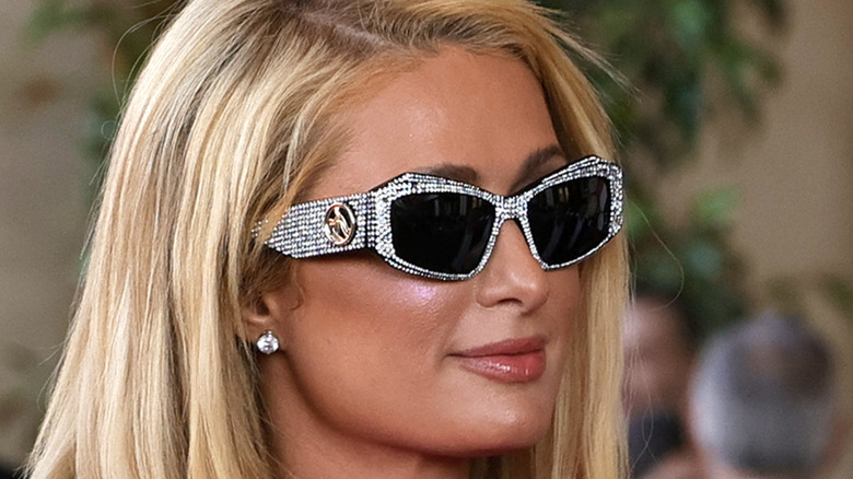 Paris Hilton wearing sunglasses