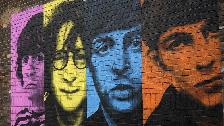 The Beatles mural 