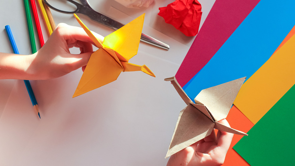 Origami cranes