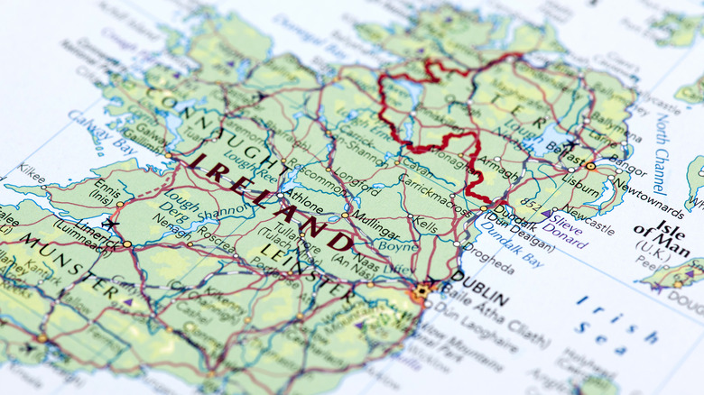 map of Ireland