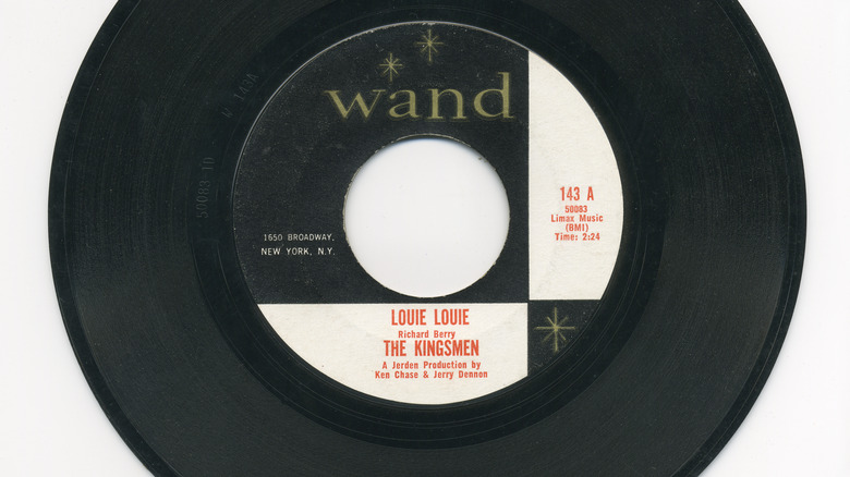 45 rpm record of "Louie Louie" 