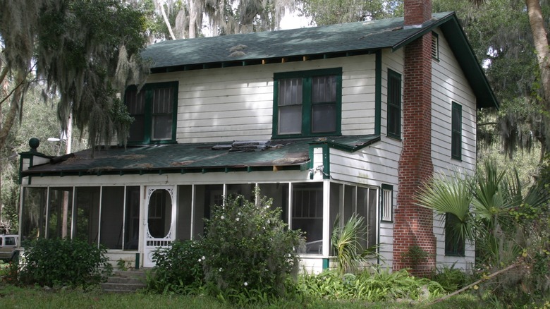 The house where the Lake Weir shootout took place