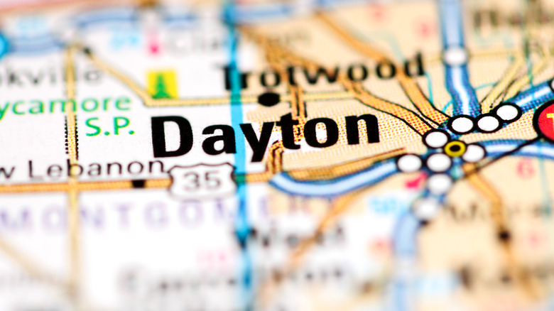 map of dayton ohio