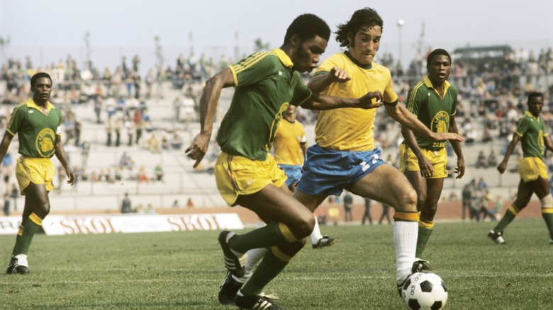 Zaire in action v. Brazil