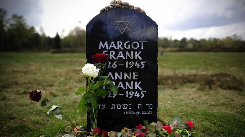 Anne and Margot Frank tombstone
