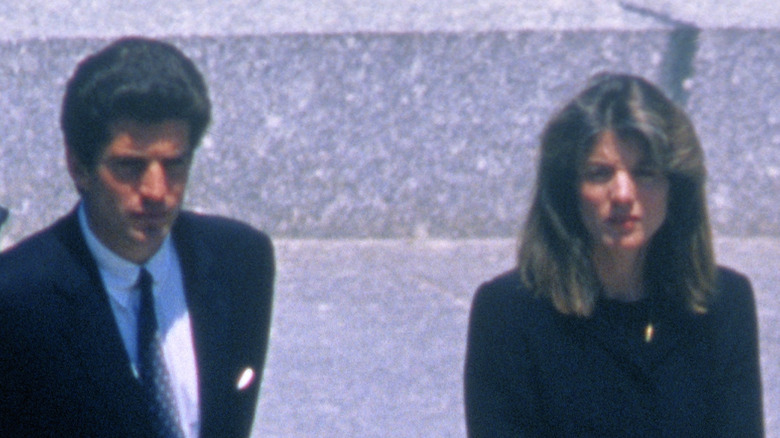 JFK Jr stands by Caroline Kennedy