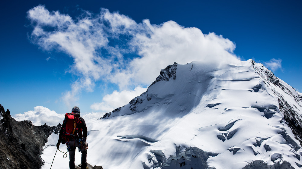 climber on mountain