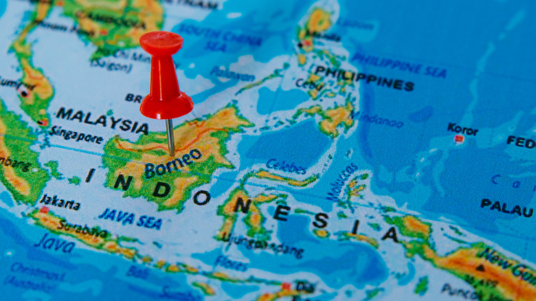 Borneo map