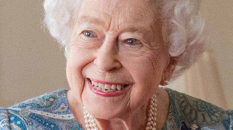 Queen Elizabeth II smiling