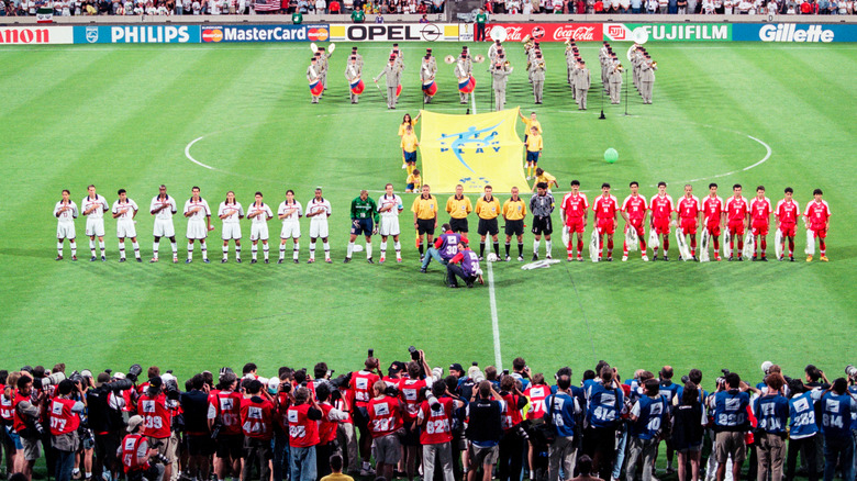 Iran and U.S. teams world cup 1998