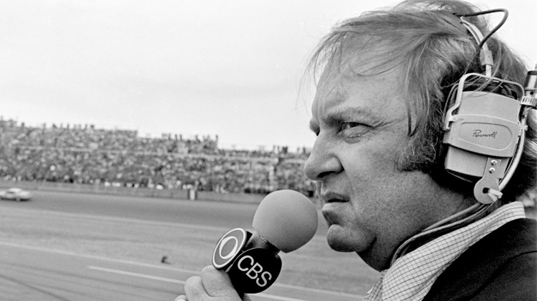 Brock Yates commentating for 1981 Daytona 500