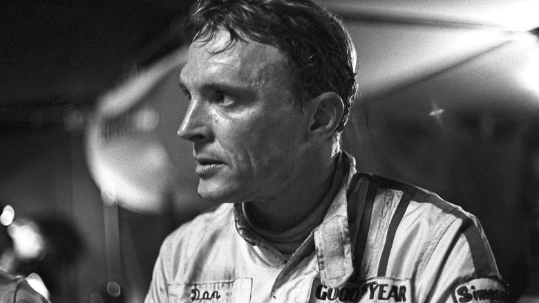 Dan Gurney looking serious
