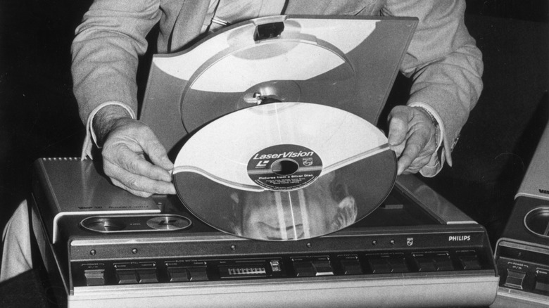 a LaserDisc over a player