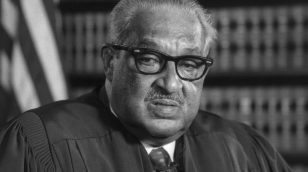 Thurgood Marshall in judge's robe