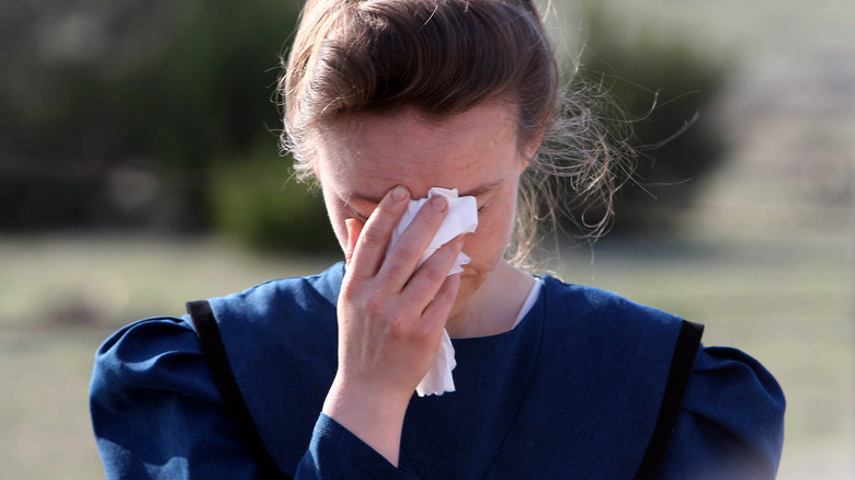 FLDS woman crying