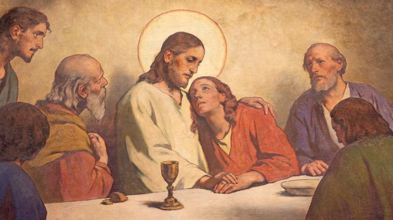 Artwork depicting Jesus at Last Supper