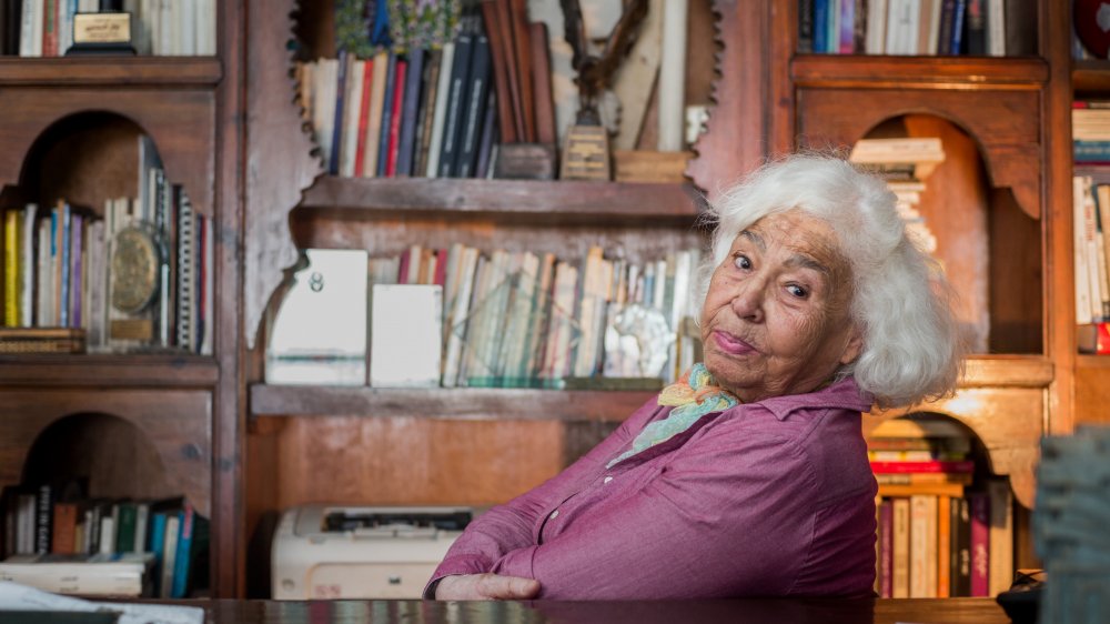 Portrait of Nawal el Saadawi in her home on September 30, 2015 in Cairo, Egypt. 
