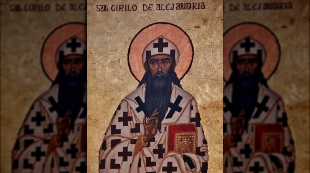 Wall painting of Cyril of Alexandira