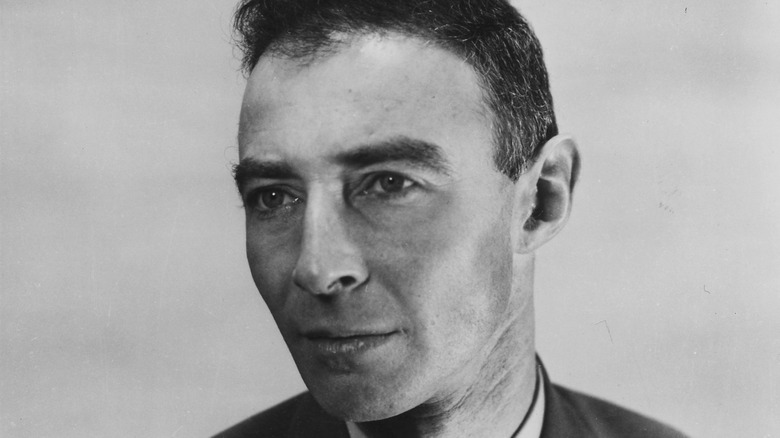 J. Robert Oppenheimer looking side