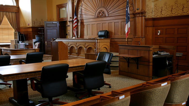 empty courtroom 