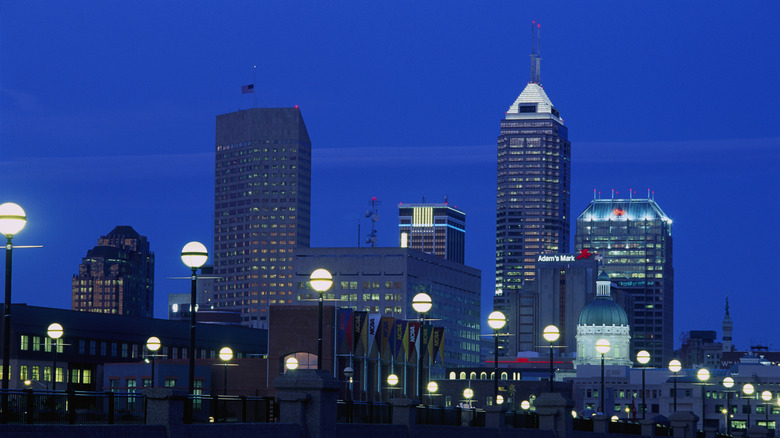 Indiana at night