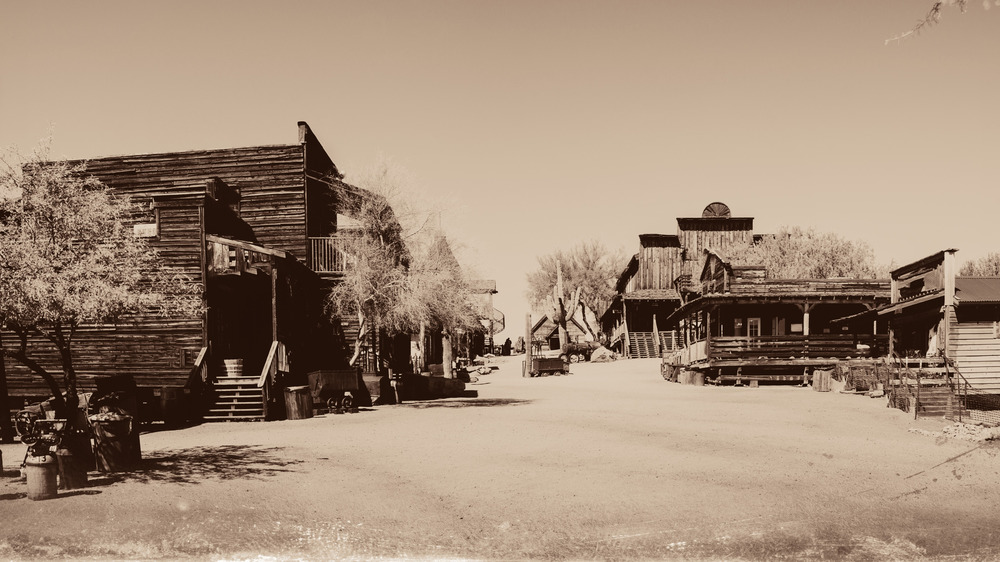 Old West buildings in town