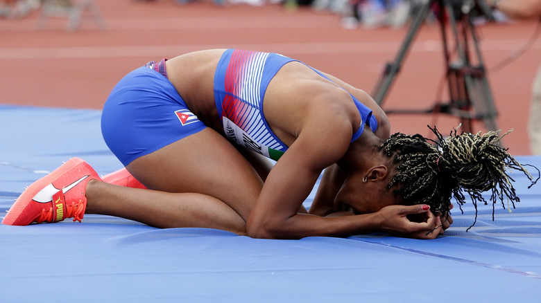 Elite athlete collapsed on field