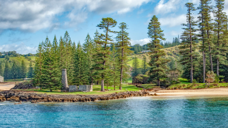 Norfolk Island penal colony ruin