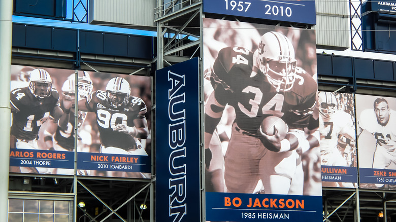 Bo Jackson poster at Auburn University