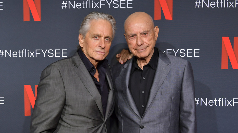 Michael Douglass and Alan Arkin