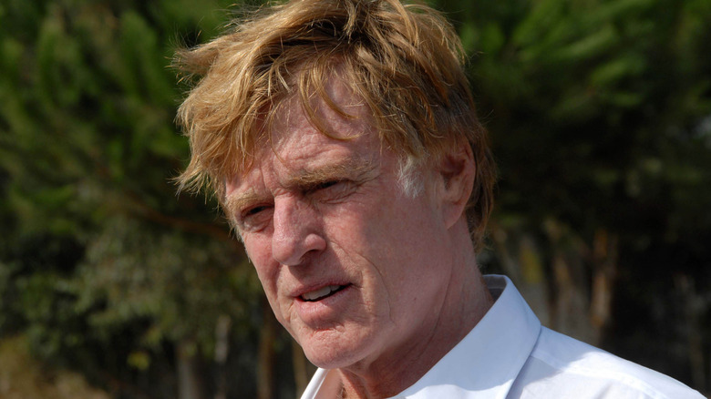 Robert Redford outside