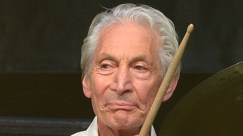 charlie watts at drum kit