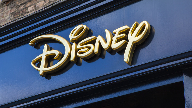 Disney logo on storefront