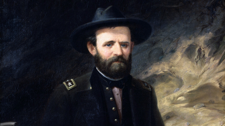 ulysses s grant portrait military uniform and hat