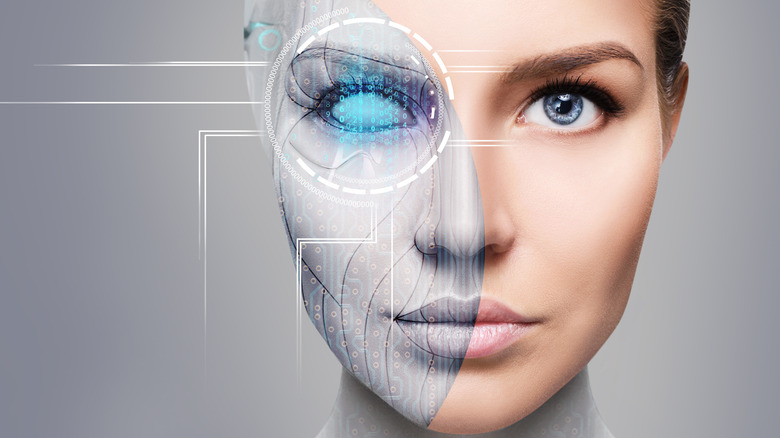 Half-human, half-machine lady