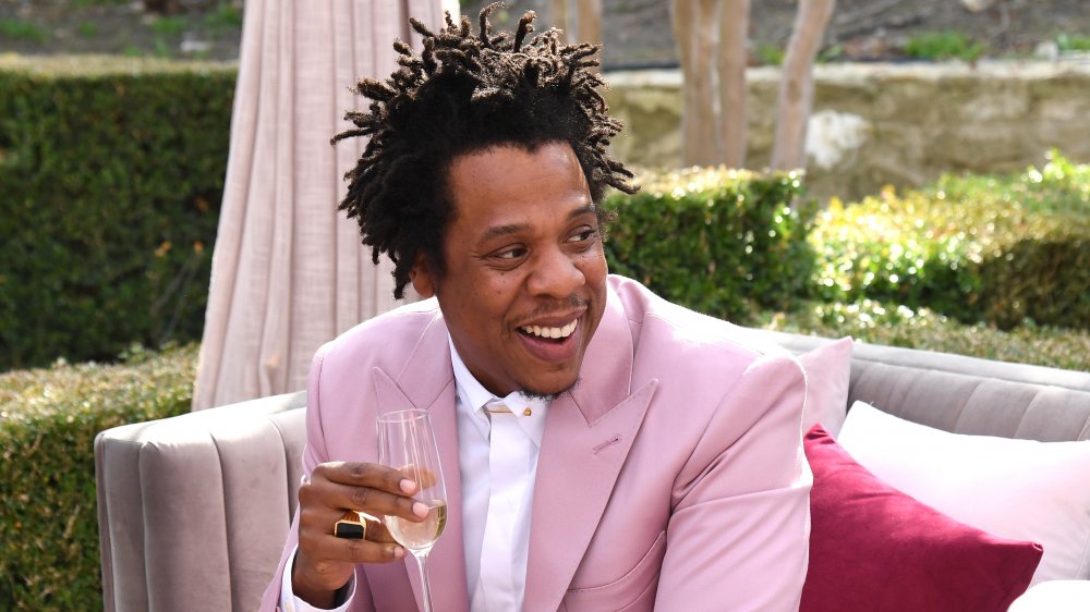Jay-Z attending a Roc Nation event in 2020