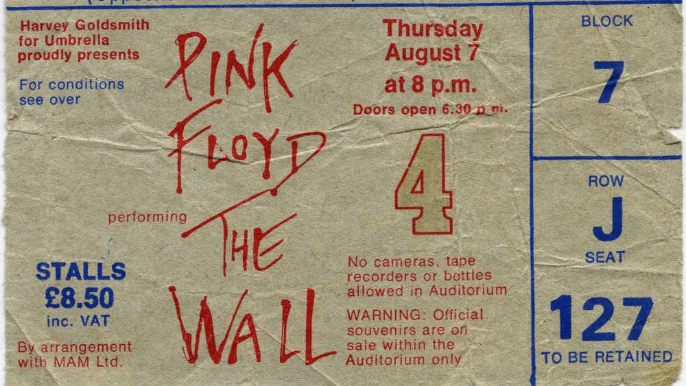 Ticket for Pink Floyd