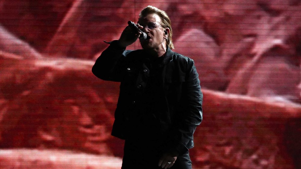 Bono's U2 performing at a concert