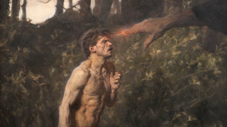 painting cain receives mark from god