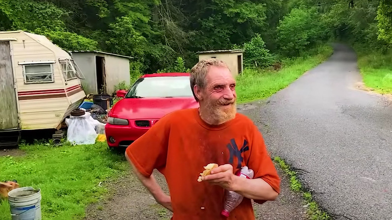 ray whittaker eating outdoors