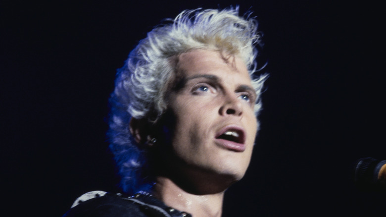 billy idol on stage gazing out