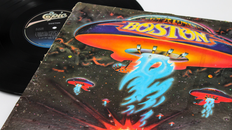 boston debut album cover and record