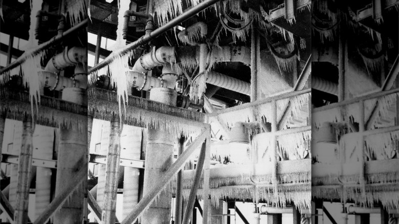 ice on launch pad