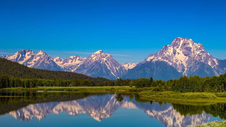 Mountains at Yellowstone in Wyoming 