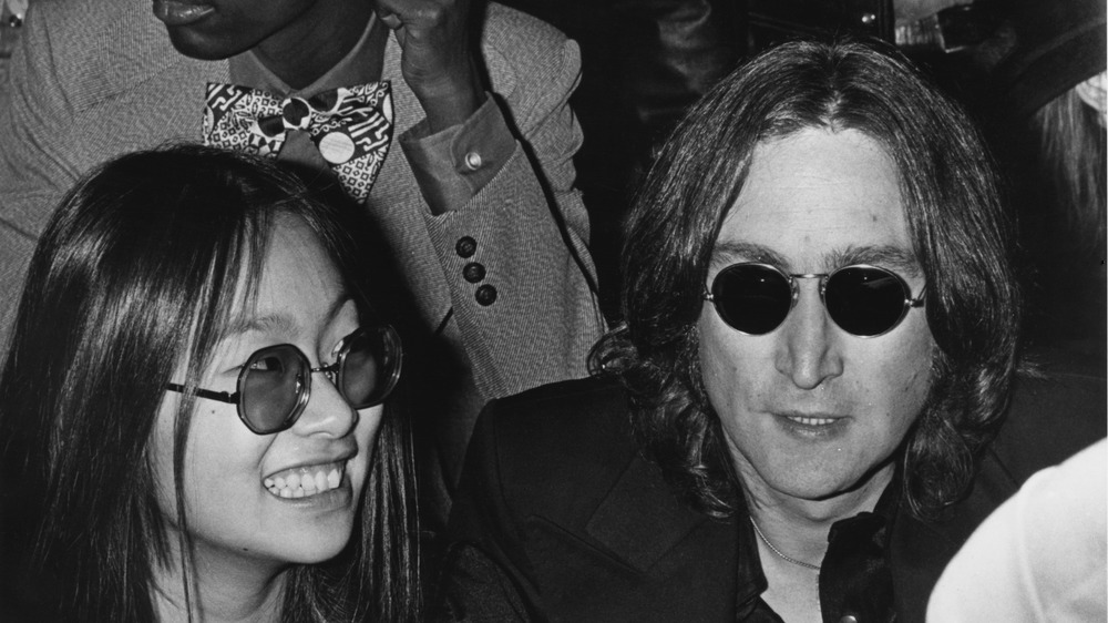 John Lennon and May Pang
