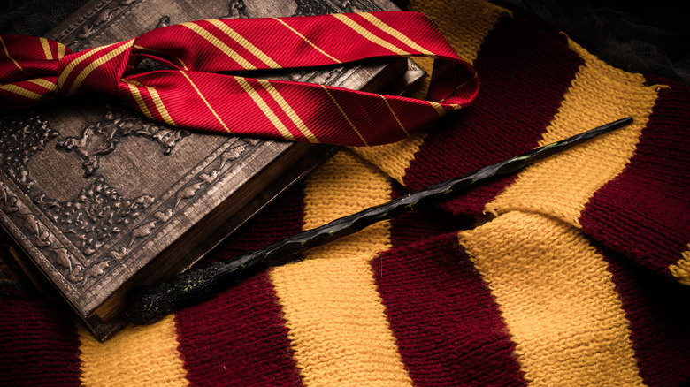 Wand book tie scarf Harry Potter
