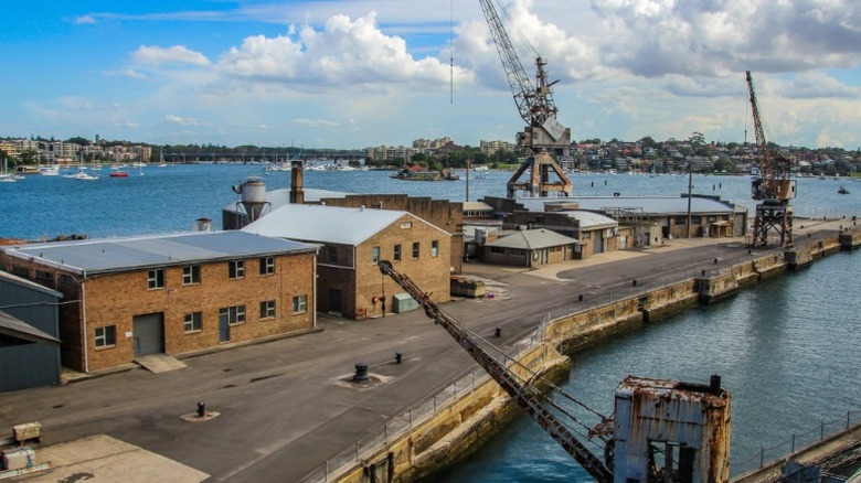 Cranes on Cockatoo Island