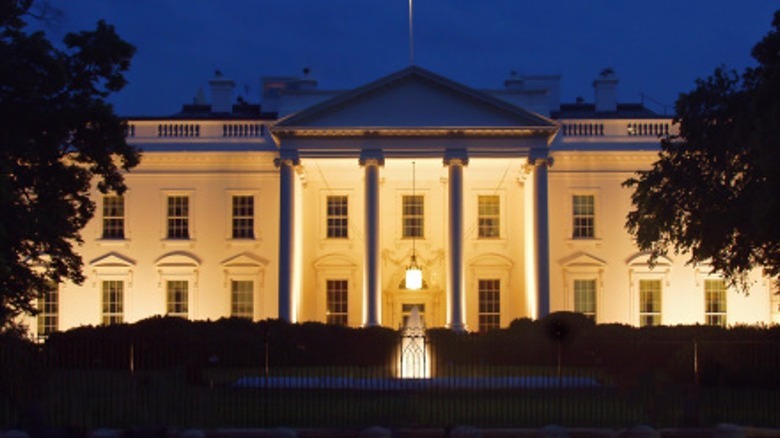 White House at night