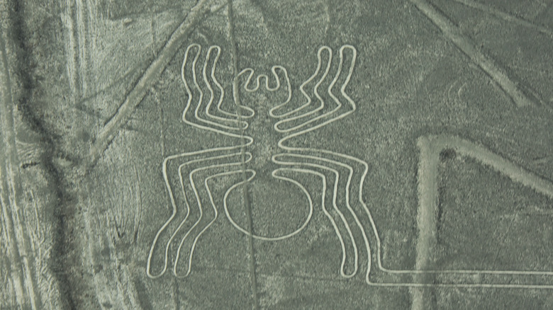 Spider shaped Nazca geoglyph