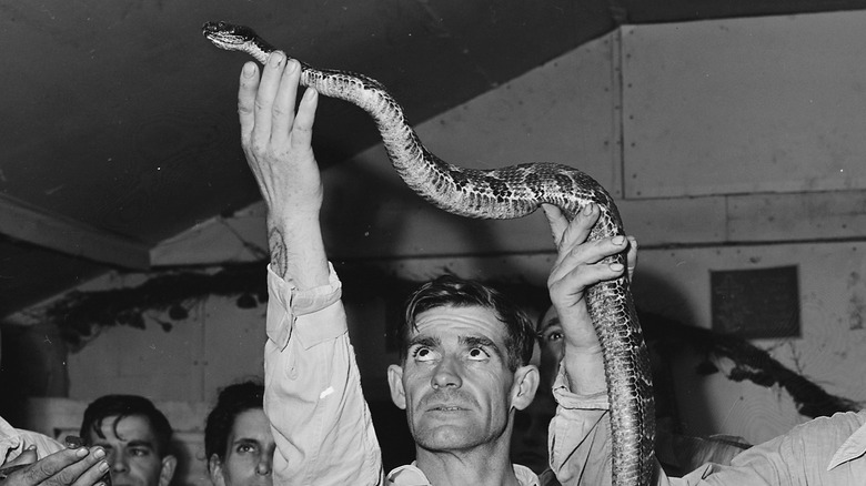 Handling serpents at the Pentecostal Church of God, September 15, 1946